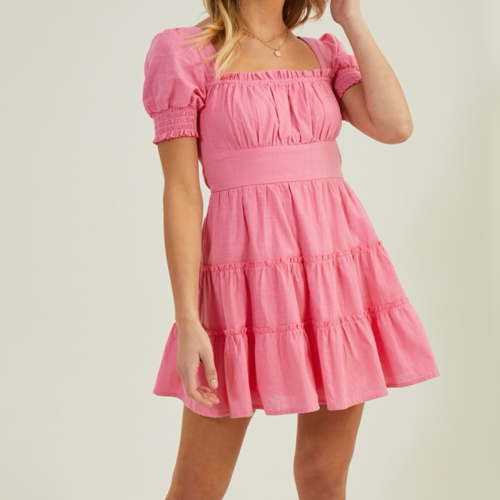 NEW Altar’d State Pink Mini Dress Size Medium NWT